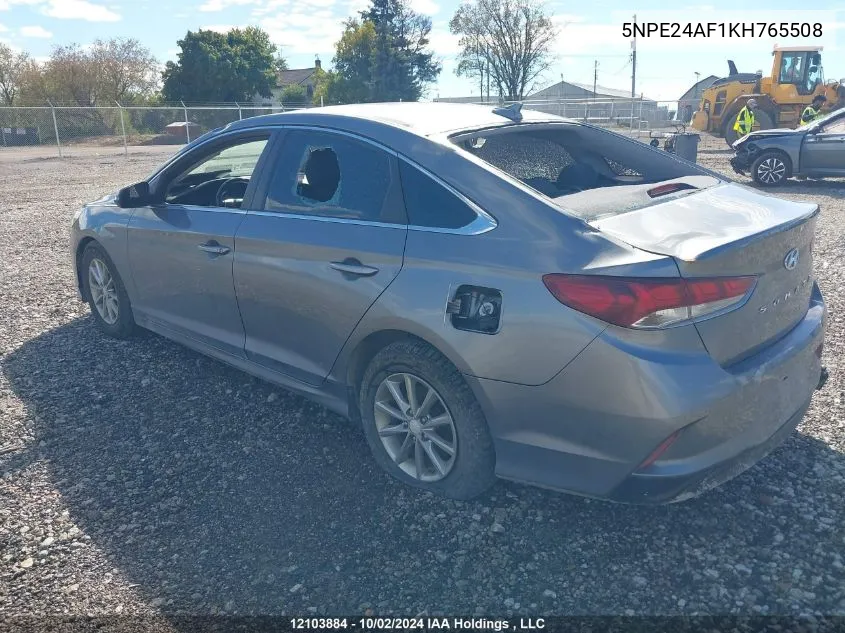 5NPE24AF1KH765508 2019 Hyundai Sonata Se