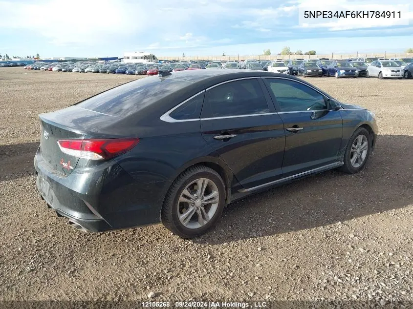 2019 Hyundai Sonata Limited/Sel/Sport VIN: 5NPE34AF6KH784911 Lot: 12105268