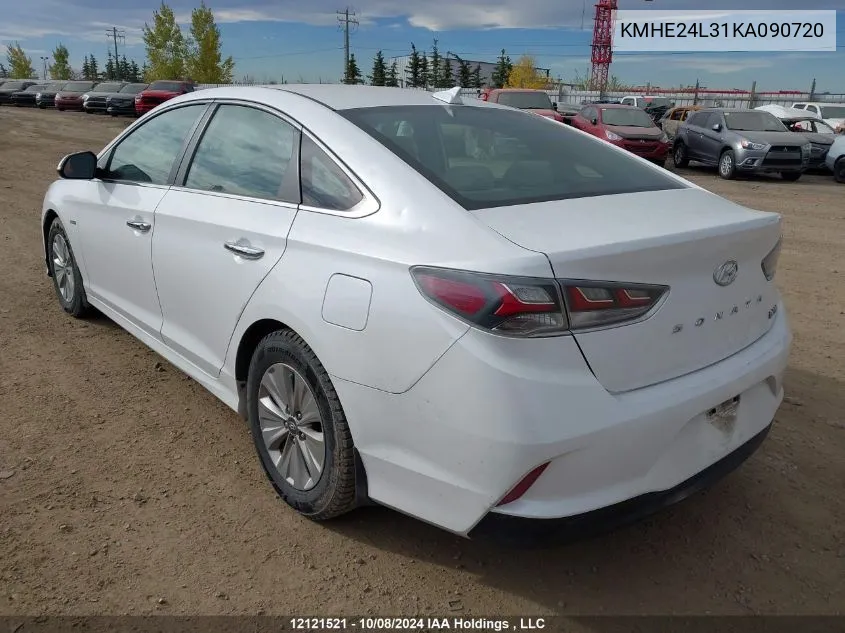 KMHE24L31KA090720 2019 Hyundai Sonata Hybrid/Se