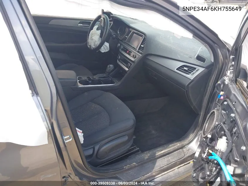 5NPE34AF6KH755649 2019 Hyundai Sonata Sel