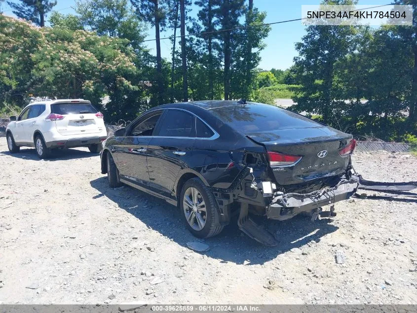 5NPE34AF4KH784504 2019 Hyundai Sonata Sel