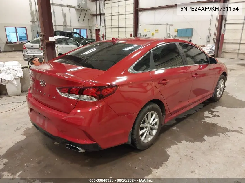 5NPE24AF9KH731154 2019 Hyundai Sonata Se