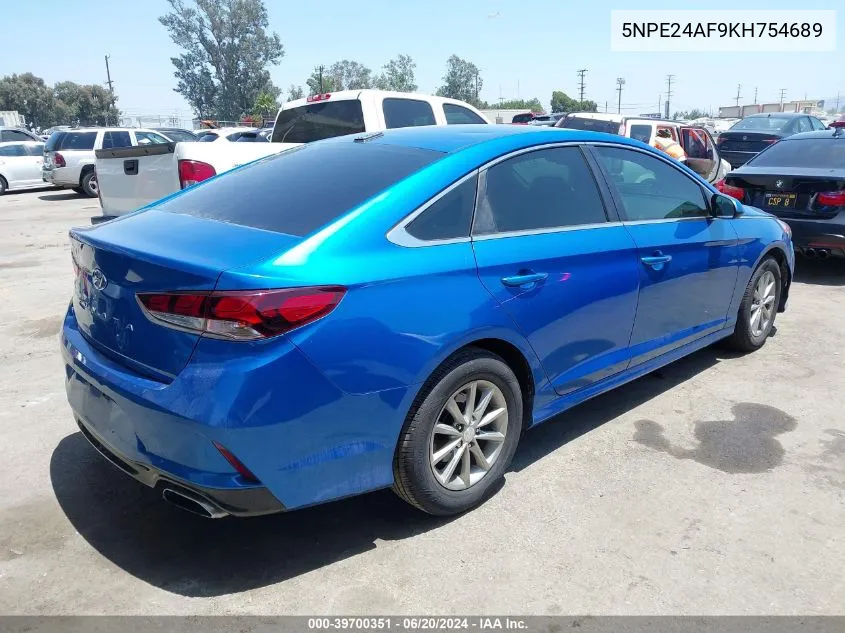 5NPE24AF9KH754689 2019 Hyundai Sonata Se