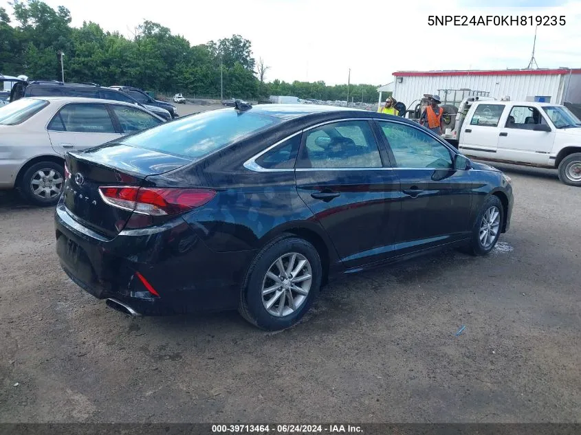 5NPE24AF0KH819235 2019 Hyundai Sonata Se