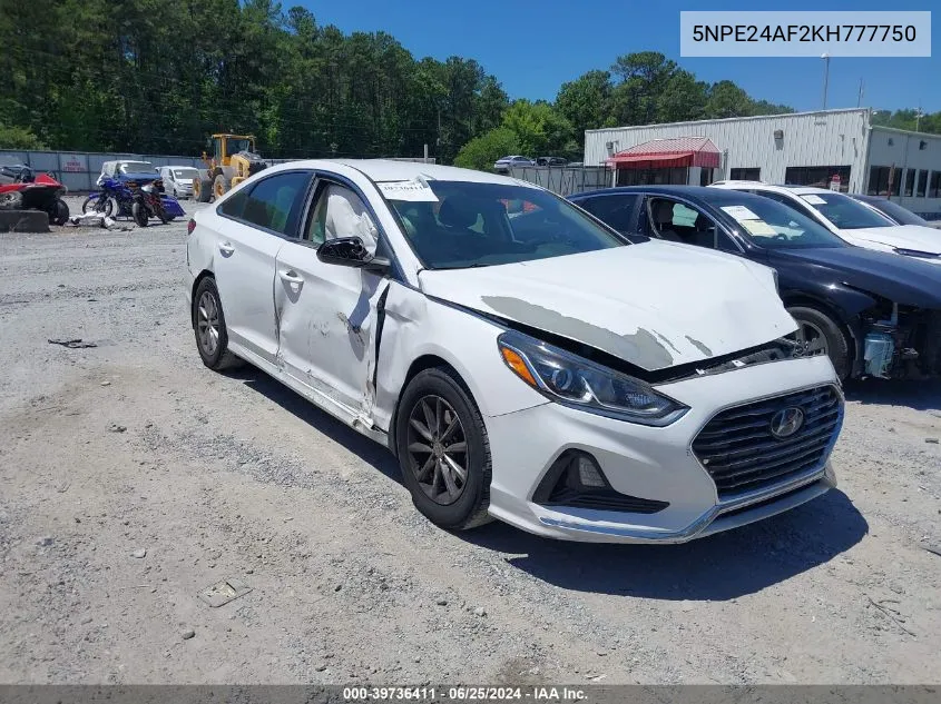 5NPE24AF2KH777750 2019 Hyundai Sonata Se