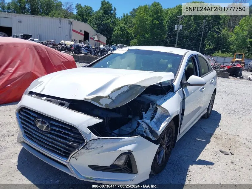 5NPE24AF2KH777750 2019 Hyundai Sonata Se