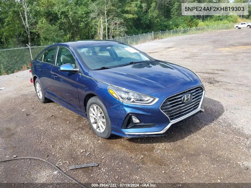 5NPE24AF2KH819303 2019 Hyundai Sonata Se