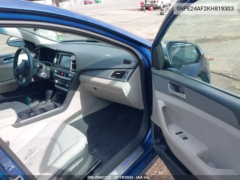 5NPE24AF2KH819303 2019 Hyundai Sonata Se