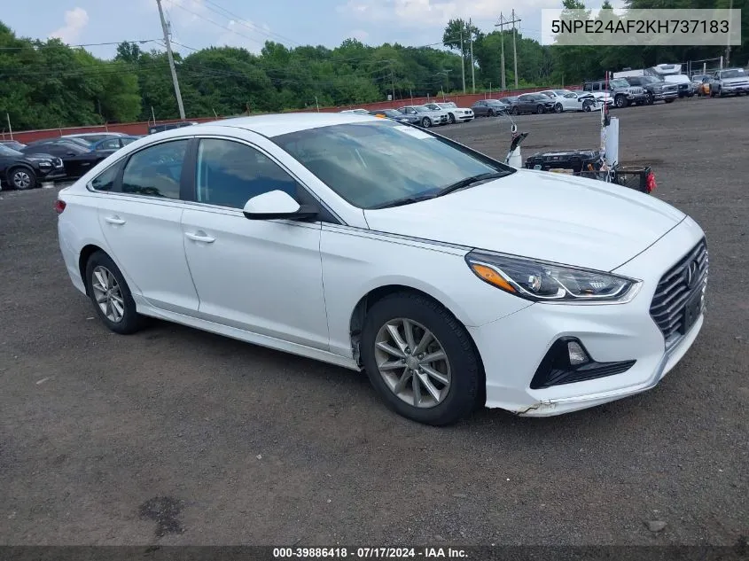 2019 Hyundai Sonata Se VIN: 5NPE24AF2KH737183 Lot: 39886418