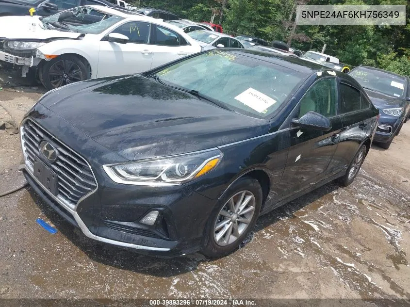 2019 Hyundai Sonata Se VIN: 5NPE24AF6KH756349 Lot: 39893296