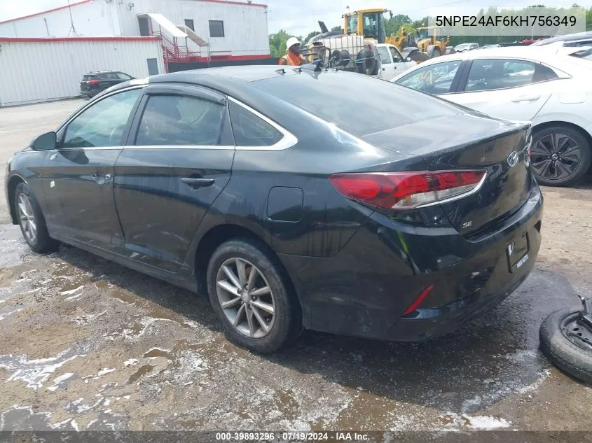 2019 Hyundai Sonata Se VIN: 5NPE24AF6KH756349 Lot: 39893296