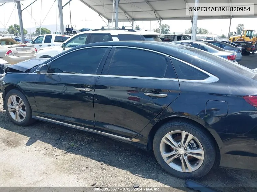 2019 Hyundai Sonata Sport VIN: 5NPE34AF8KH820954 Lot: 39925677