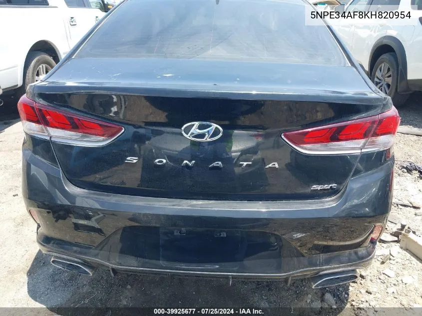 2019 Hyundai Sonata Sport VIN: 5NPE34AF8KH820954 Lot: 39925677