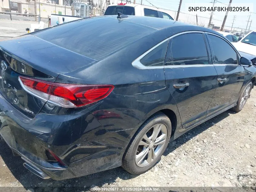 5NPE34AF8KH820954 2019 Hyundai Sonata Sport