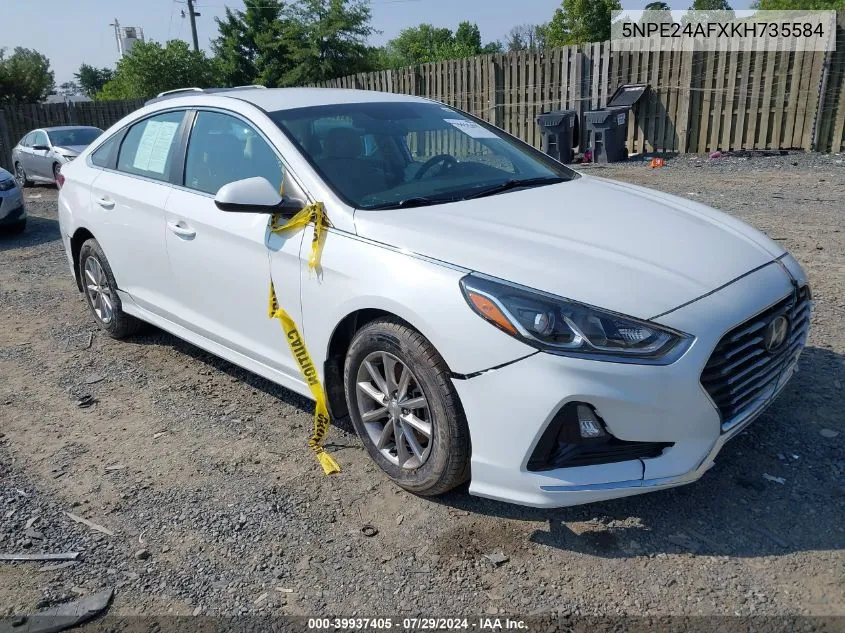 2019 Hyundai Sonata Se VIN: 5NPE24AFXKH735584 Lot: 39937405