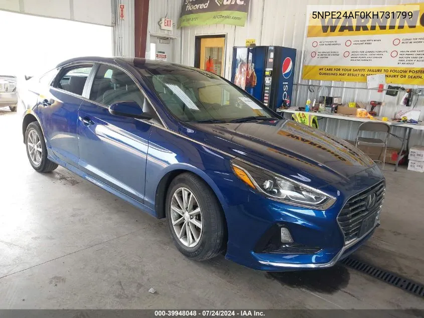 2019 Hyundai Sonata Se VIN: 5NPE24AF0KH731799 Lot: 39948048