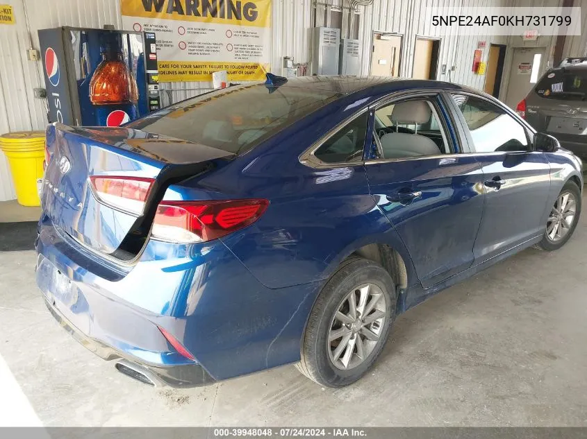 5NPE24AF0KH731799 2019 Hyundai Sonata Se