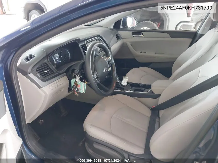 5NPE24AF0KH731799 2019 Hyundai Sonata Se