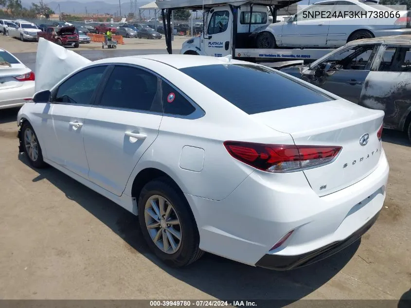 5NPE24AF3KH738066 2019 Hyundai Sonata Se