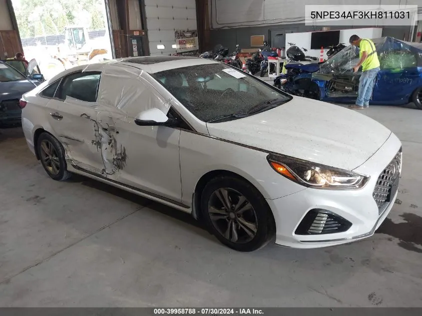 5NPE34AF3KH811031 2019 Hyundai Sonata Sport