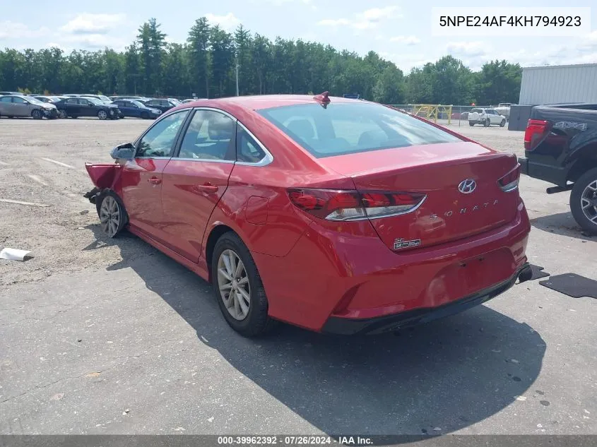 5NPE24AF4KH794923 2019 Hyundai Sonata Se