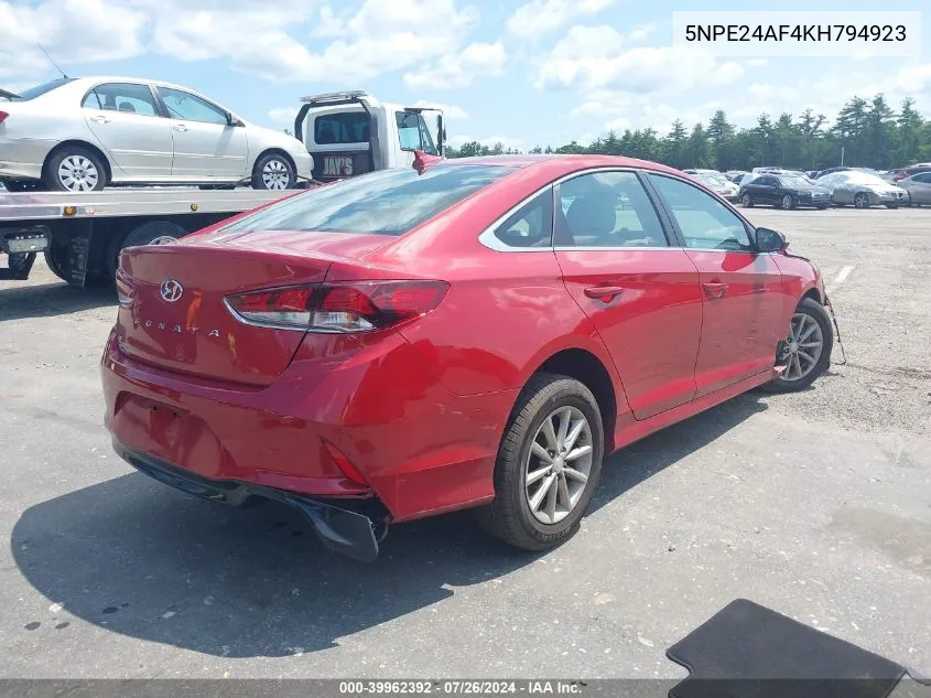 5NPE24AF4KH794923 2019 Hyundai Sonata Se