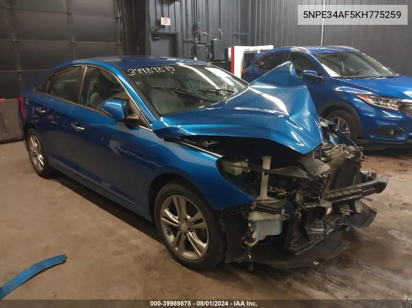 5NPE34AF5KH775259 2019 Hyundai Sonata Sel