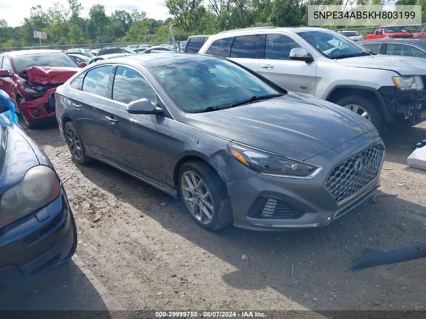 2019 Hyundai Sonata Limited 2.0T VIN: 5NPE34AB5KH803199 Lot: 39999755