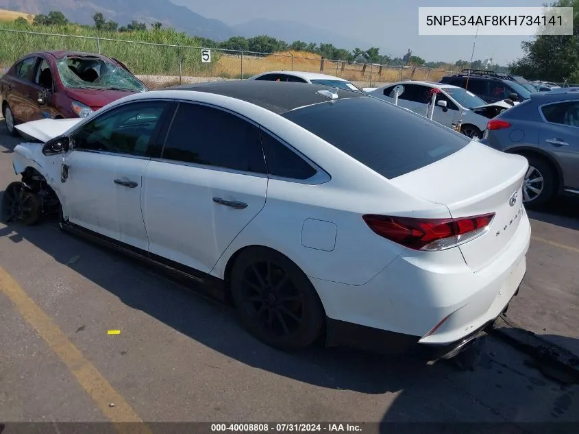 5NPE34AF8KH734141 2019 Hyundai Sonata Sport