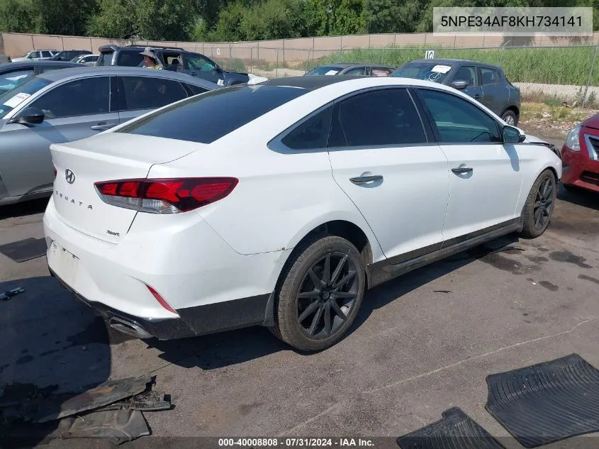 5NPE34AF8KH734141 2019 Hyundai Sonata Sport