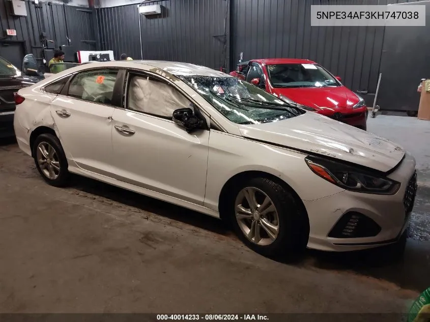 5NPE34AF3KH747038 2019 Hyundai Sonata Sel