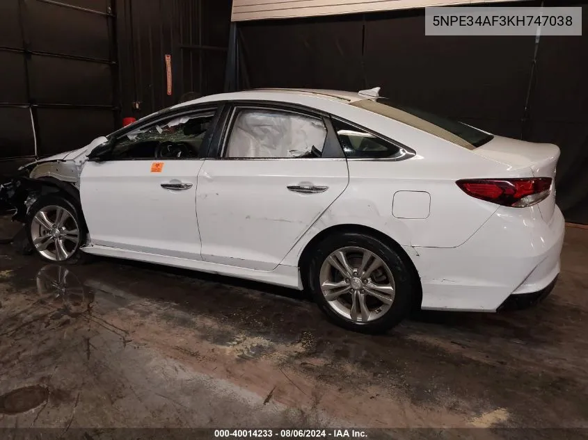 5NPE34AF3KH747038 2019 Hyundai Sonata Sel