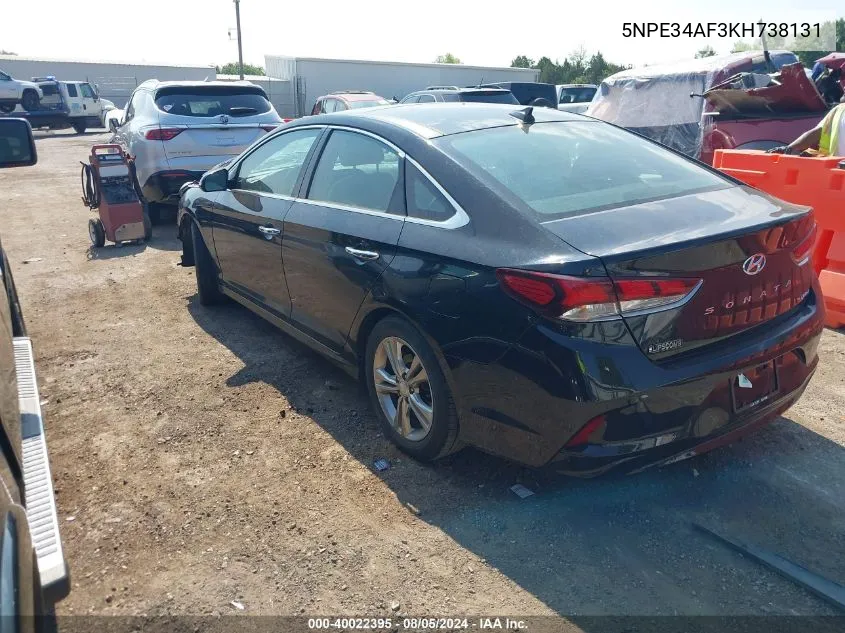 5NPE34AF3KH738131 2019 Hyundai Sonata Limited