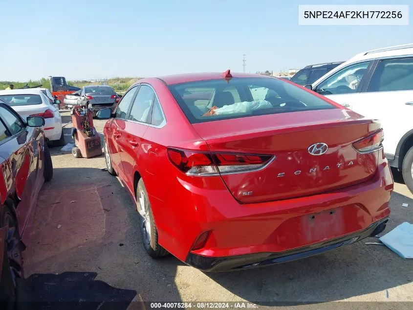 5NPE24AF2KH772256 2019 Hyundai Sonata Se