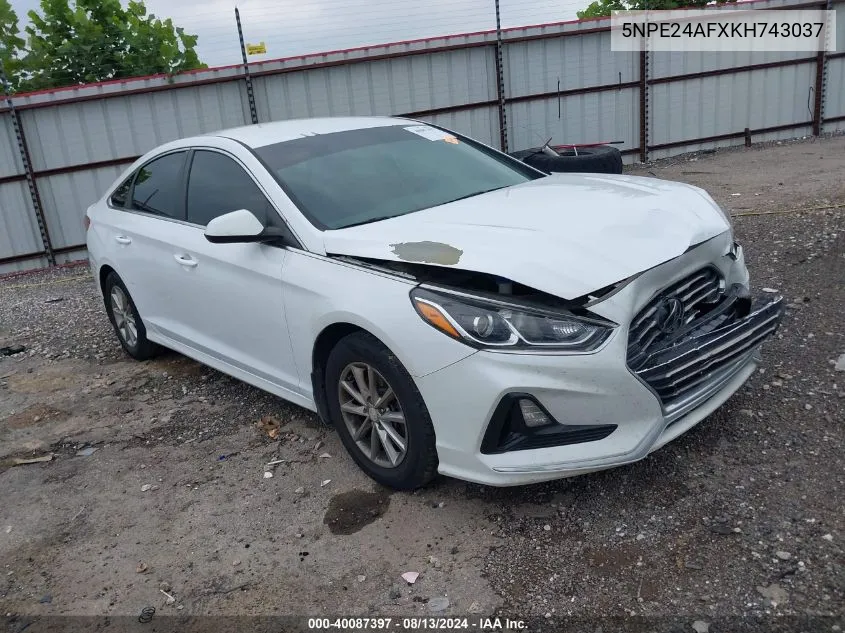 5NPE24AFXKH743037 2019 Hyundai Sonata Se