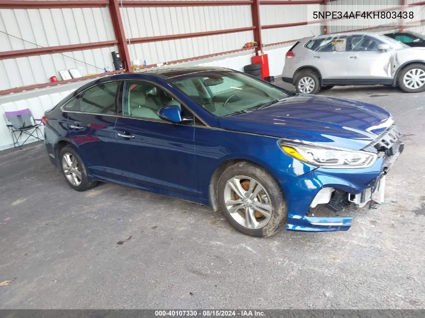 5NPE34AF4KH803438 2019 Hyundai Sonata Limited