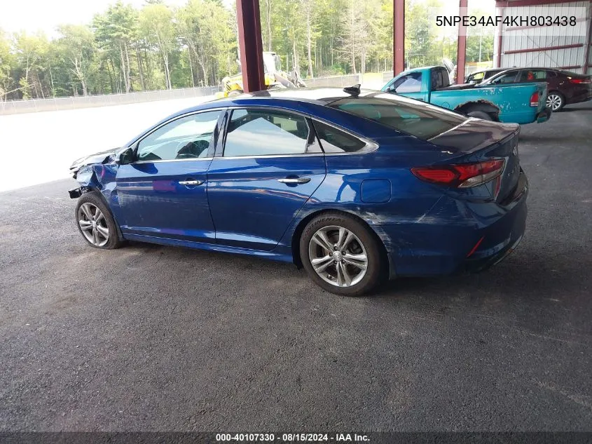 5NPE34AF4KH803438 2019 Hyundai Sonata Limited