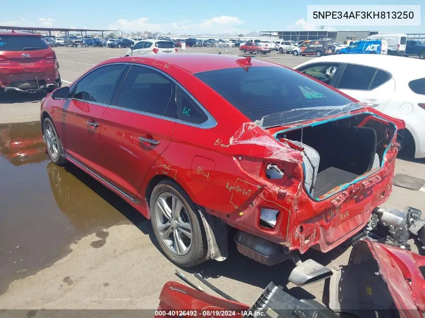 5NPE34AF3KH813250 2019 Hyundai Sonata Sport