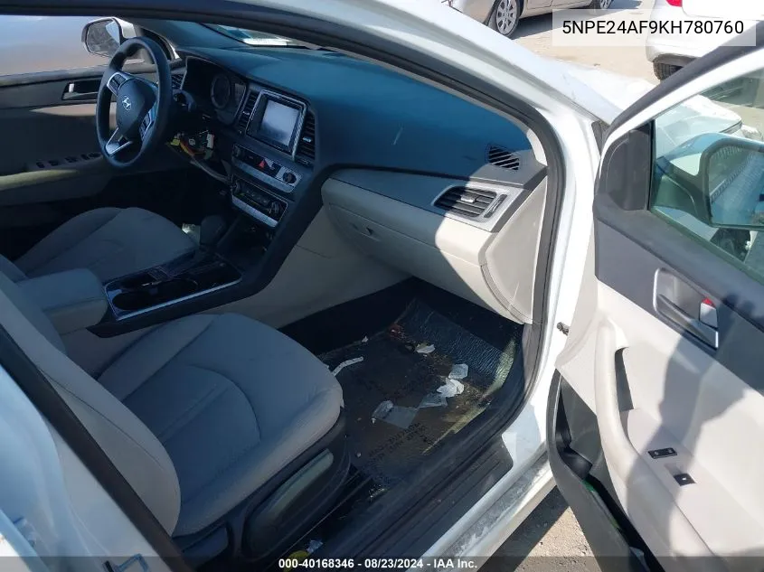 5NPE24AF9KH780760 2019 Hyundai Sonata Se