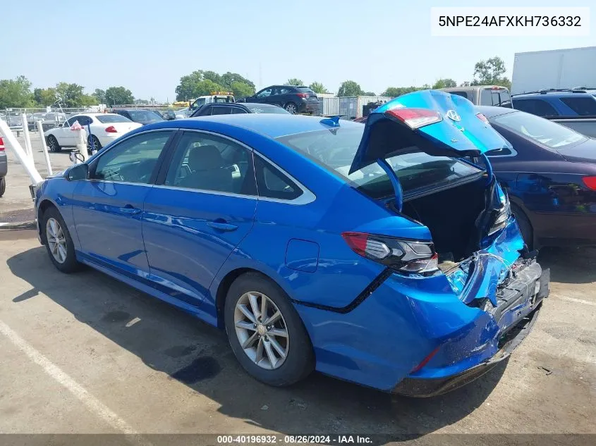 5NPE24AFXKH736332 2019 Hyundai Sonata Se