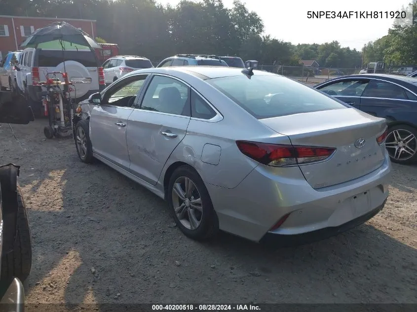 5NPE34AF1KH811920 2019 Hyundai Sonata Limited