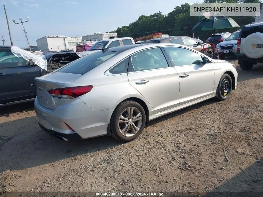 5NPE34AF1KH811920 2019 Hyundai Sonata Limited