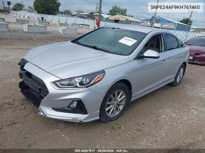 2019 Hyundai Sonata Se VIN: 5NPE24AF9KH767460 Lot: 40201917