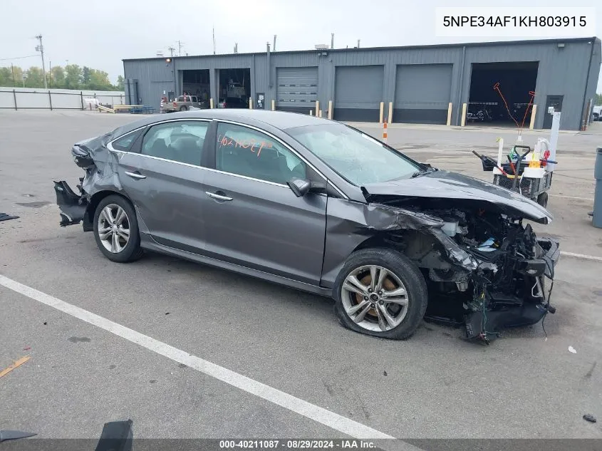 5NPE34AF1KH803915 2019 Hyundai Sonata Sel