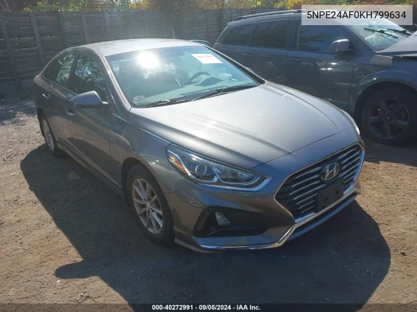 2019 Hyundai Sonata Se VIN: 5NPE24AF0KH799634 Lot: 40272991