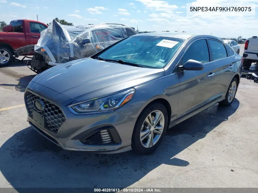 5NPE34AF9KH769075 2019 Hyundai Sonata Sel