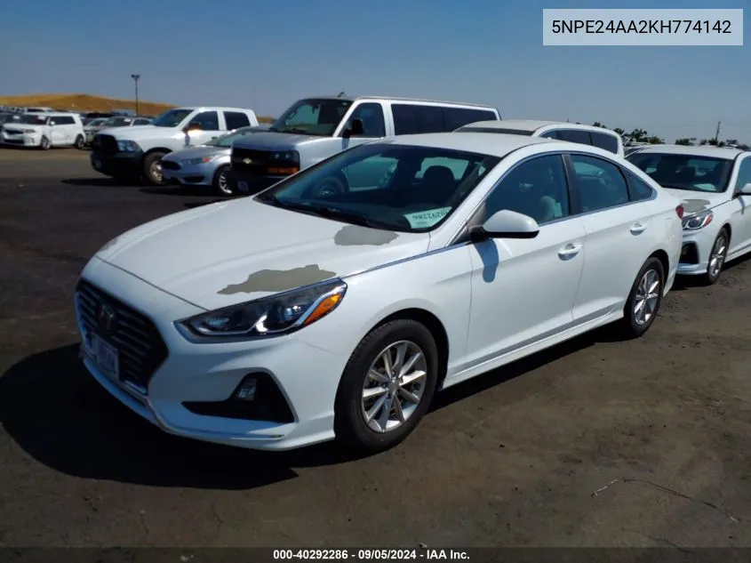 5NPE24AA2KH774142 2019 Hyundai Sonata Eco