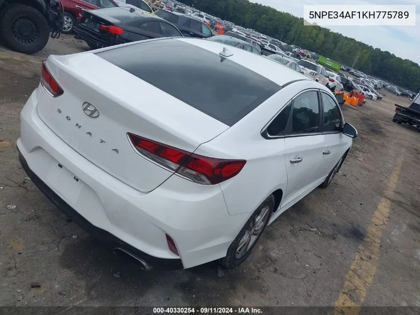 2019 Hyundai Sonata Sel VIN: 5NPE34AF1KH775789 Lot: 40330254