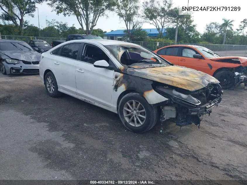 5NPE24AF2KH791289 2019 Hyundai Sonata Se