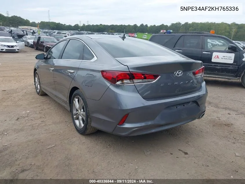 5NPE34AF2KH765336 2019 Hyundai Sonata Sel